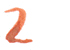 Zahl 2 Tusche