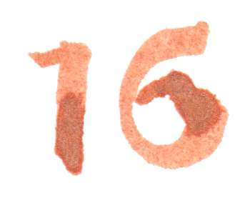 jahnna Tusche Zahl 16
