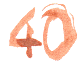 jahnna Tusche Zahl 40
