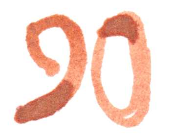 jahnna Tusche Zahl 90